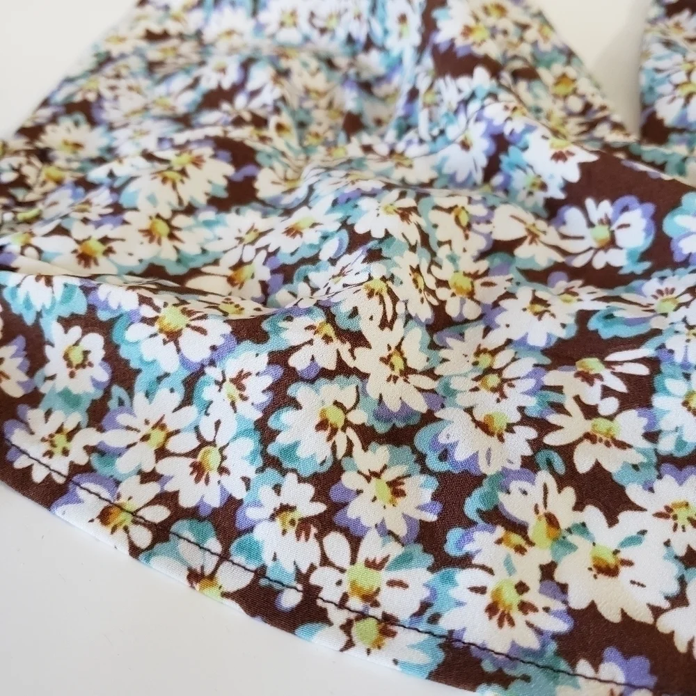 NEW PacSun L. A. Hearts Floral Backless Halter Top XS - Picture 3 of 6